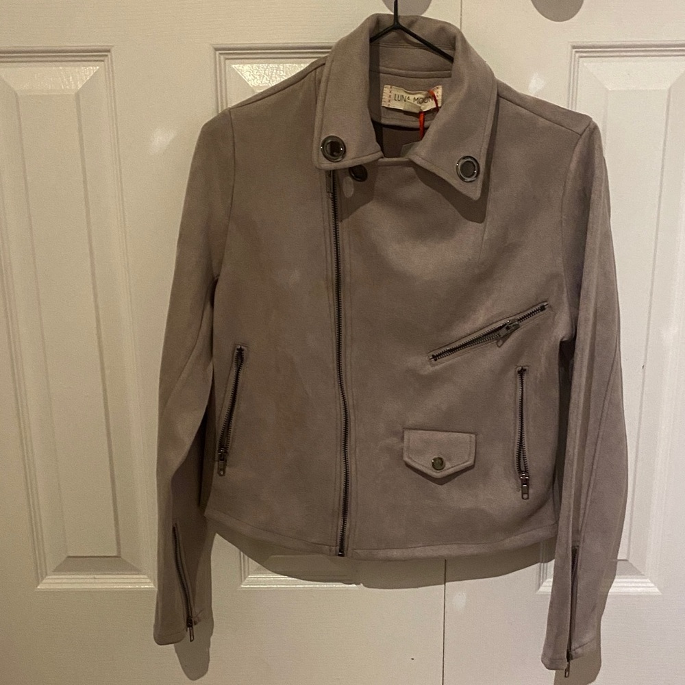 Women's lilac/mauve Suede Jacket